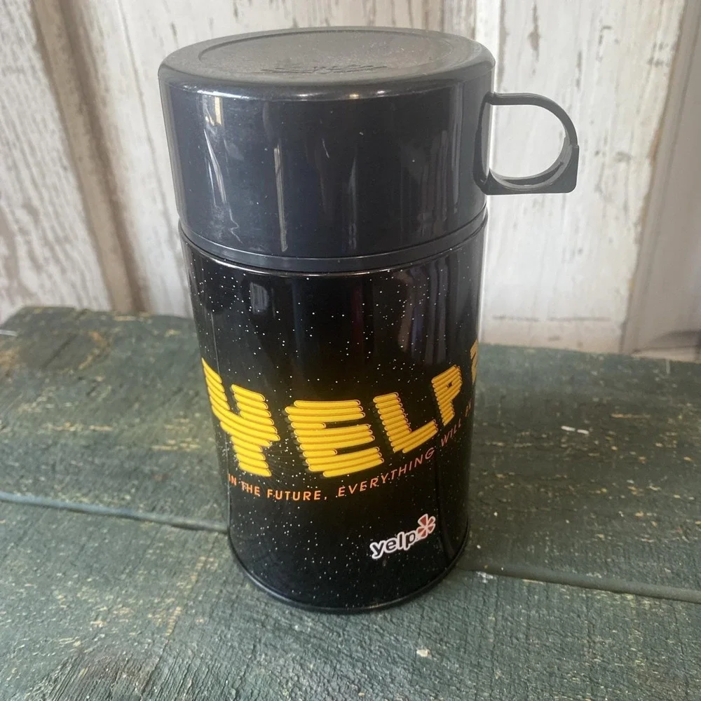 Yelp 2525 Metal Lunch Box w/ Thermos (as seen on Big Bang‎ Theory)